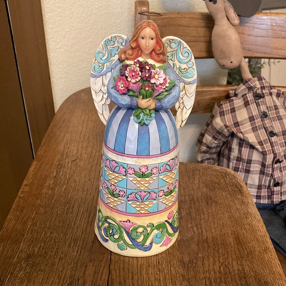 Jim Shore Heartwood Creek 2010 “Grateful For Our Many Blessings” 💐 Angel